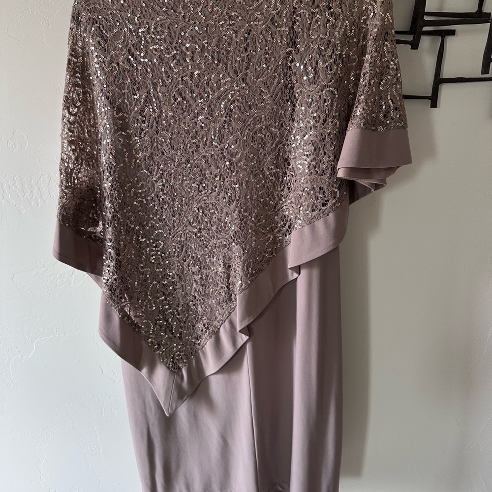 Elegant Sequin Overlay Dress